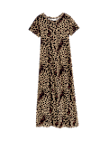 Pure Cotton Printed Midi T-Shirt Dress