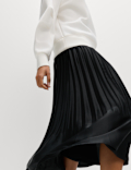 Pleated Midaxi Skirt