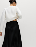 Pleated Midaxi Skirt