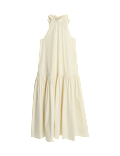 Pure Cotton Midaxi Tiered Dress