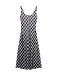 Pure Cotton Checked Midi Cami Dress