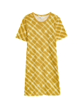 Pure Cotton Printed Mini T-Shirt Dress
