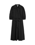 Volume Midi Shirt Dress