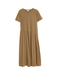 ASYMM MIDI TSHIRT DRESS