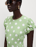 Polka Dot Midaxi Tea Dress