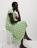 Polka Dot Midaxi Tea Dress