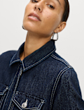 DENIM WIDE LEG POCKET JUMPSUIT