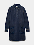 Denim Mini Shirt Dress