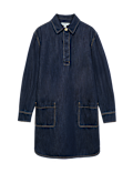 Denim Mini Shirt Dress