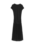 Jersey Pleated Midaxi Dress