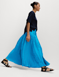 Pleated Maxi Skirt