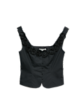Pure Cotton Flower Detail Corset Top