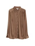 Pleated Collared Shirt