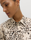 Printed Collared Button Through Shirt