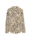 Printed Collared Button Through Shirt