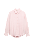 Textured Collared Button Through Shirt