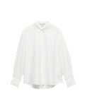 Textured Collared Button Through Shirt