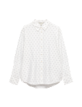 Textured Collared Button Through Shirt