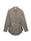 Pure Cotton Checked Drawcord Waist Shirt