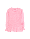 Shirred Frill Detail Top