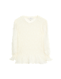 Shirred Frill Detail Top