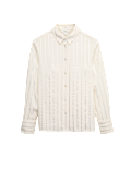 Foil Print Collared Shirt