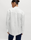 Checked Embellished Collared Shirt