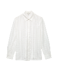 Checked Embellished Collared Shirt