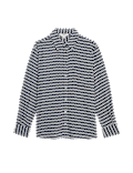 Geometric Collared Button Through Shirt