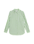 Pure Cotton Striped Collared Shirt