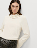 Scarf Neck Blouse