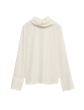 Scarf Neck Blouse