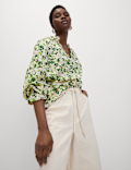 Pure Cotton Floral Printed Blouse