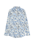 Printed Collared Blouse