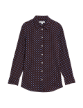 Printed Collared Blouse