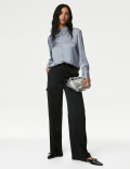 Satin Collared Shirt