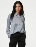 Satin Collared Shirt