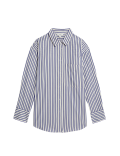 Pure Cotton Striped Collared Shirt