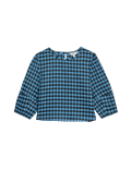 Cotton Blend Checked Blouse