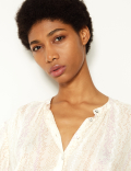 Animal Print Blouson Sleeve Blouse