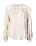 Animal Print Blouson Sleeve Blouse