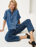 Button Detailed Patch Pocket Shirt