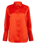 Satin Flared Cuff Shirt