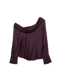 Satin Off The Shoulder Top