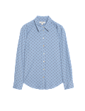 Printed Collared Button Through Shirt