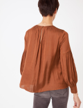 Gathered Neck Blouse