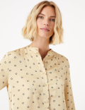 Ditsy Print Longline Shirt