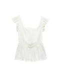 Square Neck Peplum Top