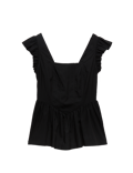 Square Neck Peplum Top