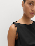 Pure Cotton Shirred Top